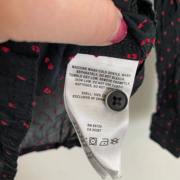 Columbia PFG Georgia Long Sleeve Button Down Blue Polka dot Small - Picture 5 of 9